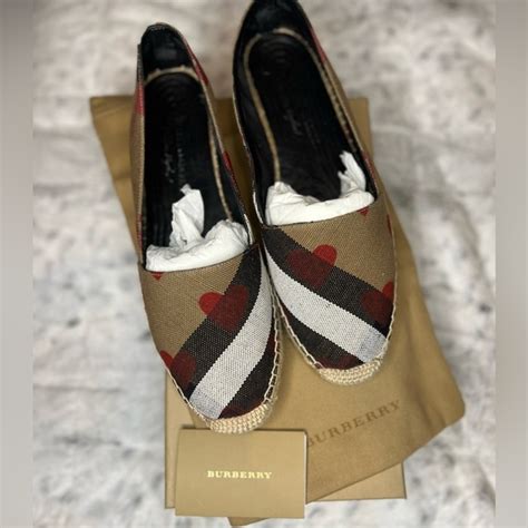 burberry espadrilles with hearts|burberry espadrilles for women.